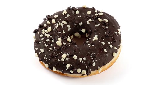 Gevulde donut met chocolade - Gevulde donut met chocolade