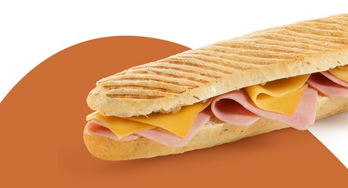 Panini jambon fromage - Blanc