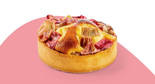 Rabarber-frangipanetaartje - Rabarber-frangipanetaartje